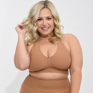 Croco Skin™ Curvy Top Caramel